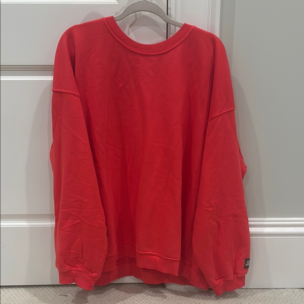 Daily Drills Red Crewneck Sweater